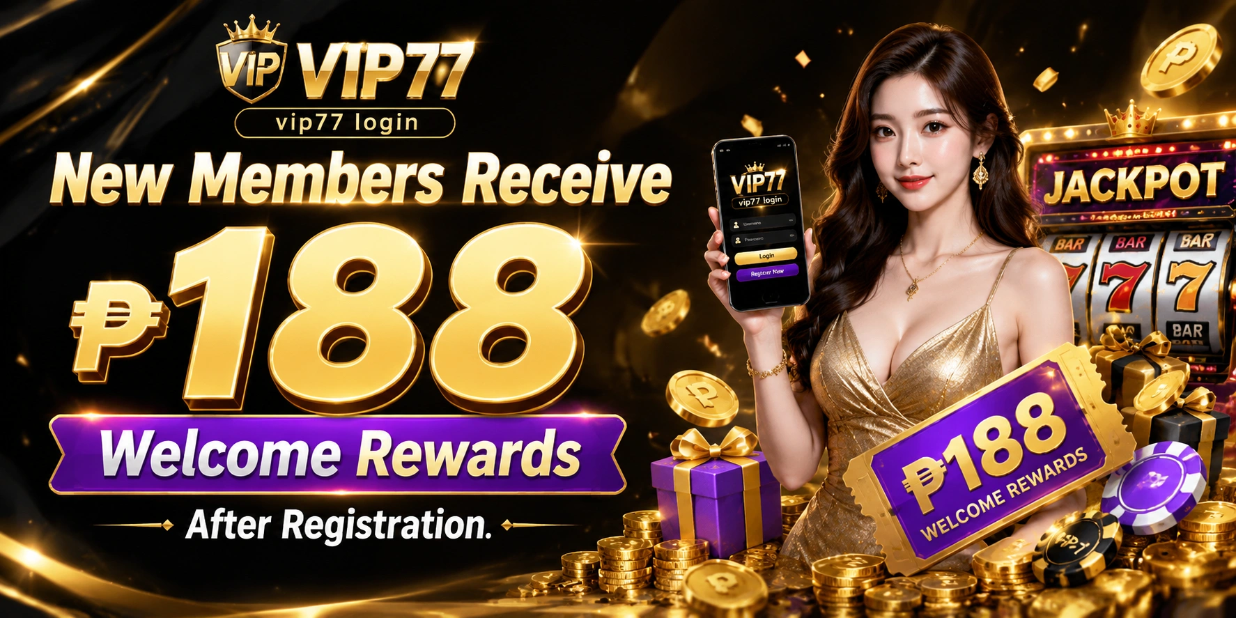 VIP77 mobile and payment visual