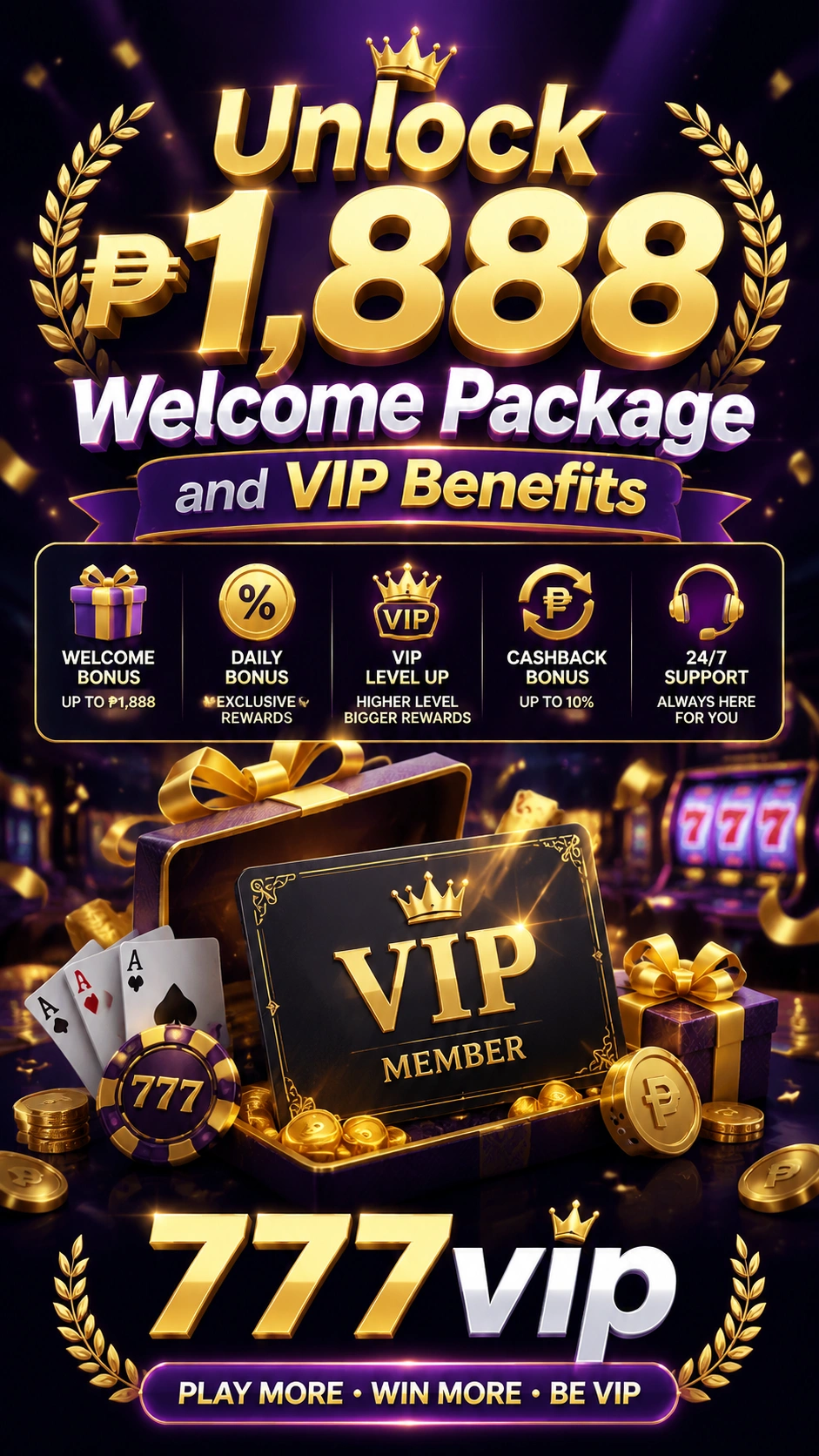 VIP77 Casino Philippines hero visual