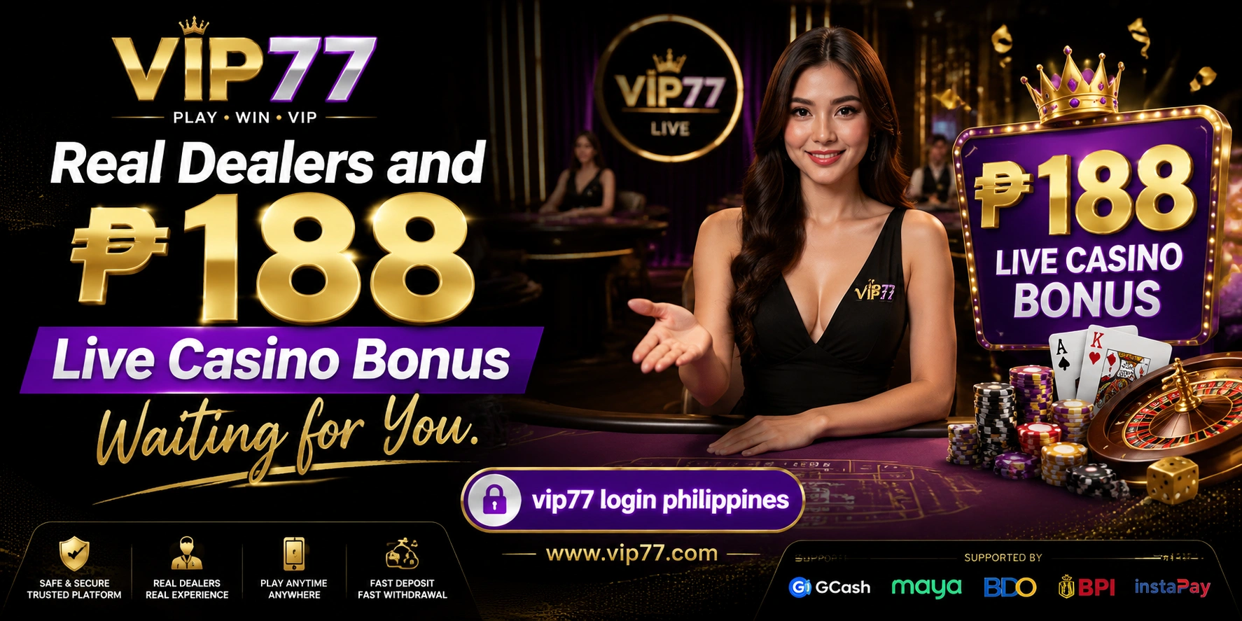 Live roulette and table betting layout