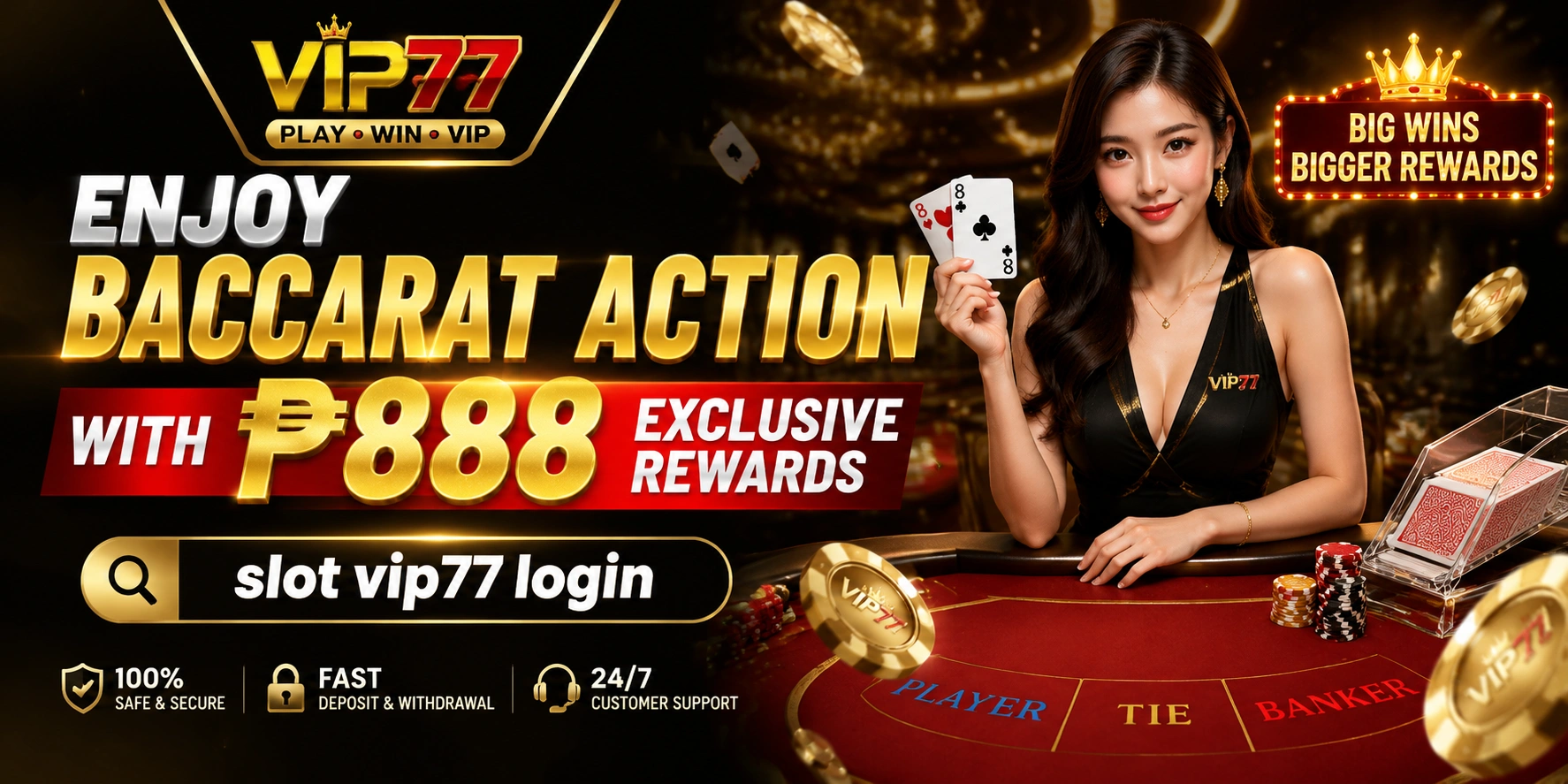 Live baccarat table interface