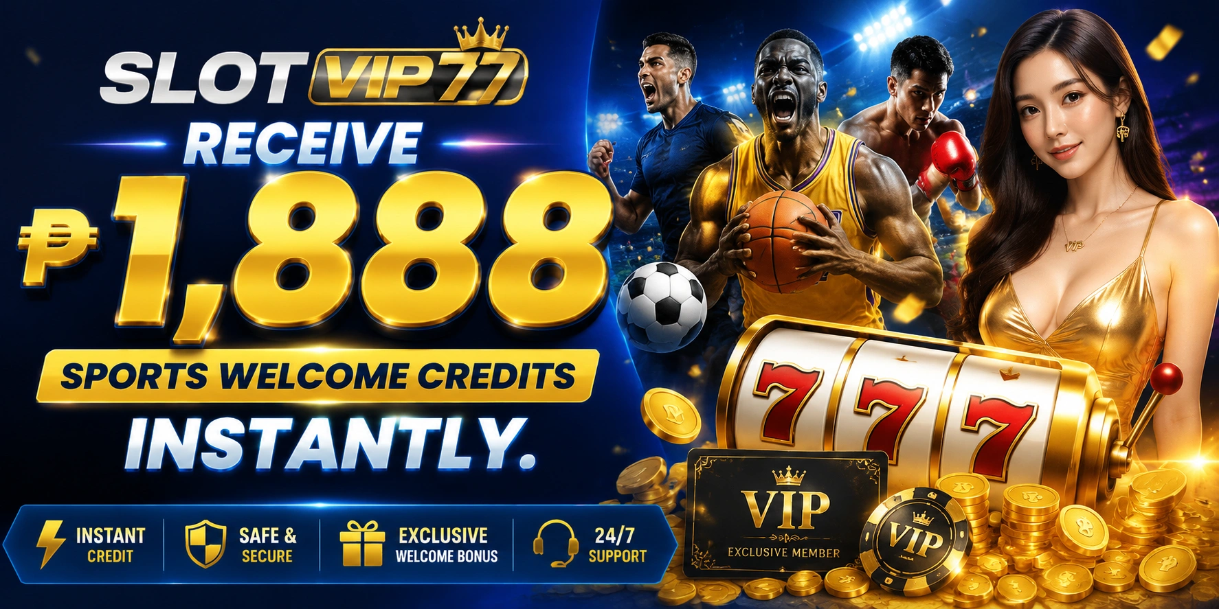 Sports betting live odds and event browsing on the VIP77 sportsbook